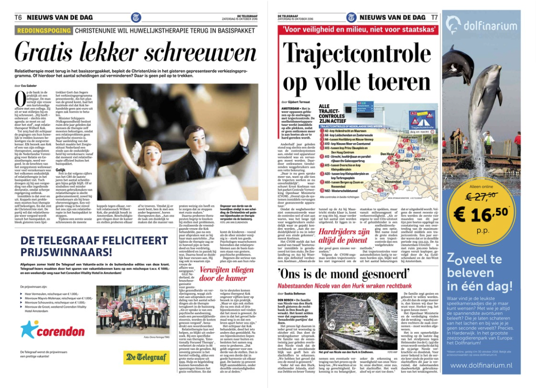 De Telegraaf - 15 oktober 2016